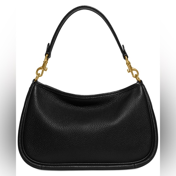 COACH Soft Pebble Leather Cary Convertible Crossbody - Black - Picture 3 of 11